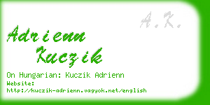 adrienn kuczik business card